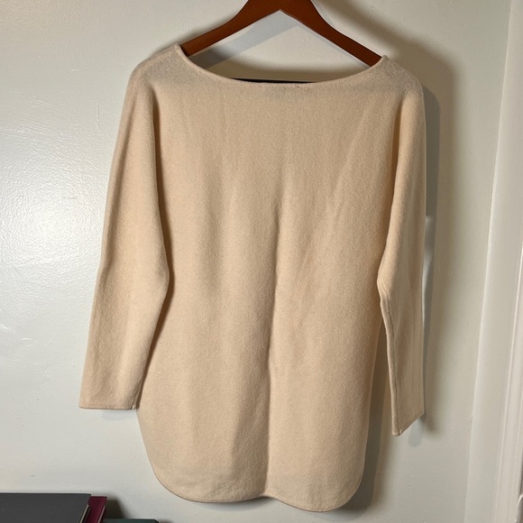 NWT Gentle Herd 100% Cashmere‎ Peach Boat Neck Oversized Sweater Sz S - Picture 8 of 10